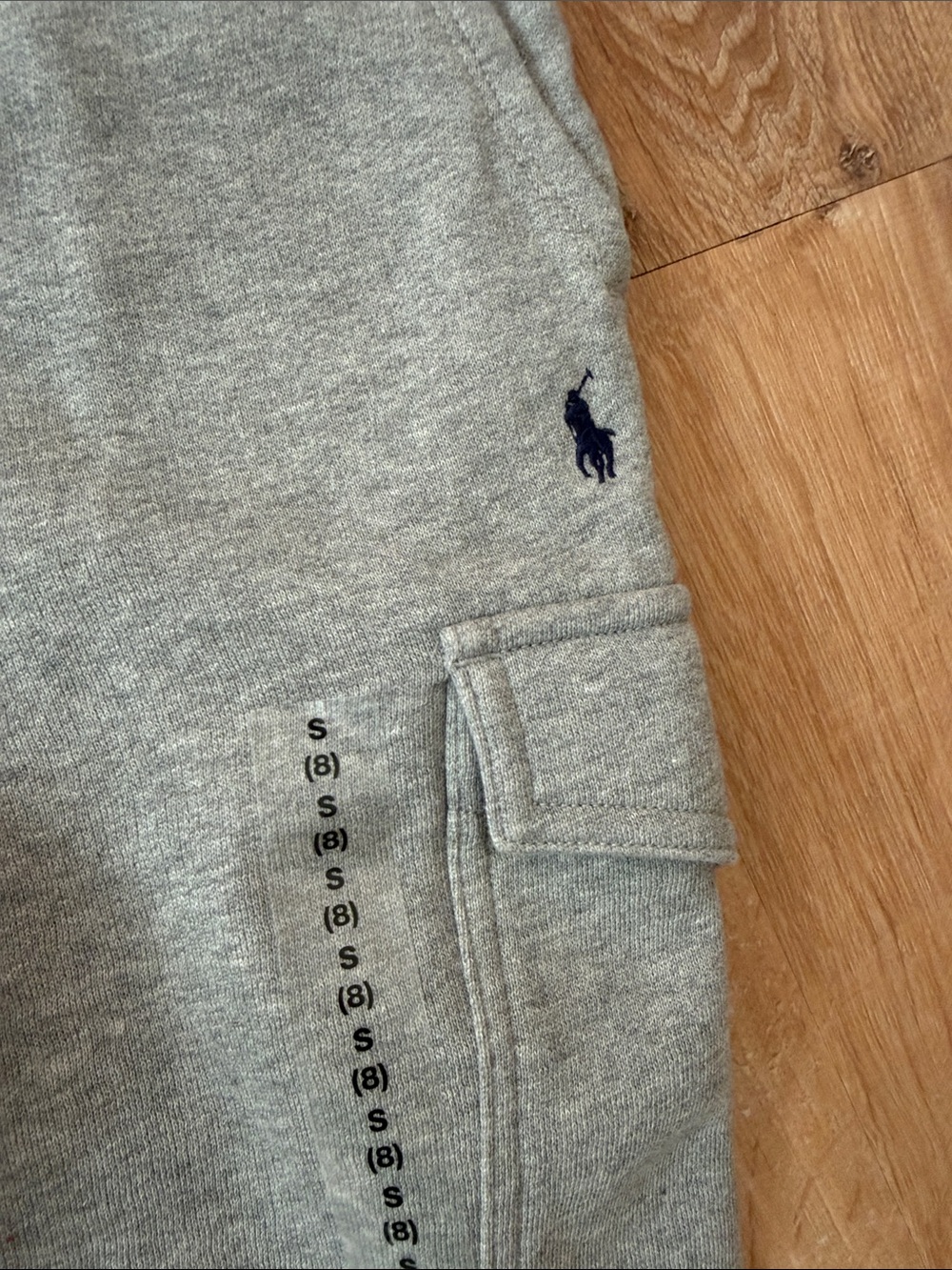 NWT Polo by Ralph Lauren Light Gray Boys' Cargo Joggers size small 8 - Picture 3 of 7